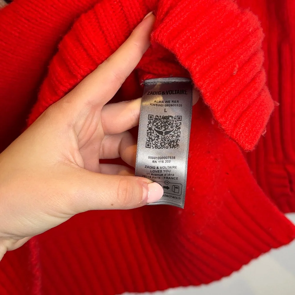 Zadig & Voltaire Alma Rock N Roll Merino Wool Jumper - Picture 6 of 6